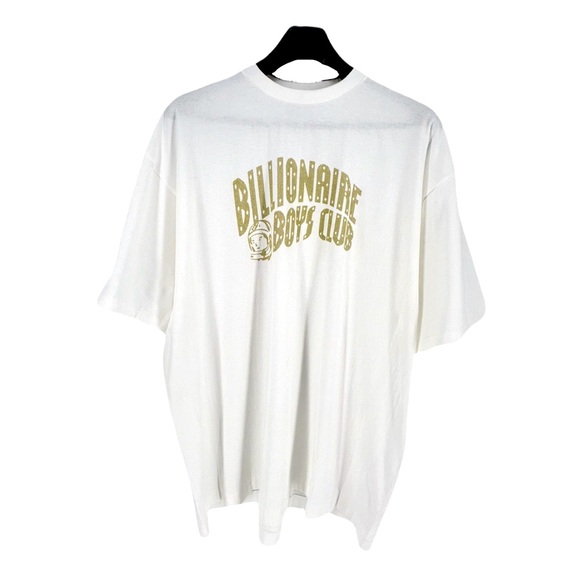 BILLIONAIRE BOYS CLUB CLASSIC ARCH WHITE & GOLDEN YELLOW LOGO TEE - Picture 1 of 9